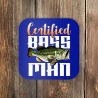 Certified Bass Man Fisherman Coaster thumb 0
