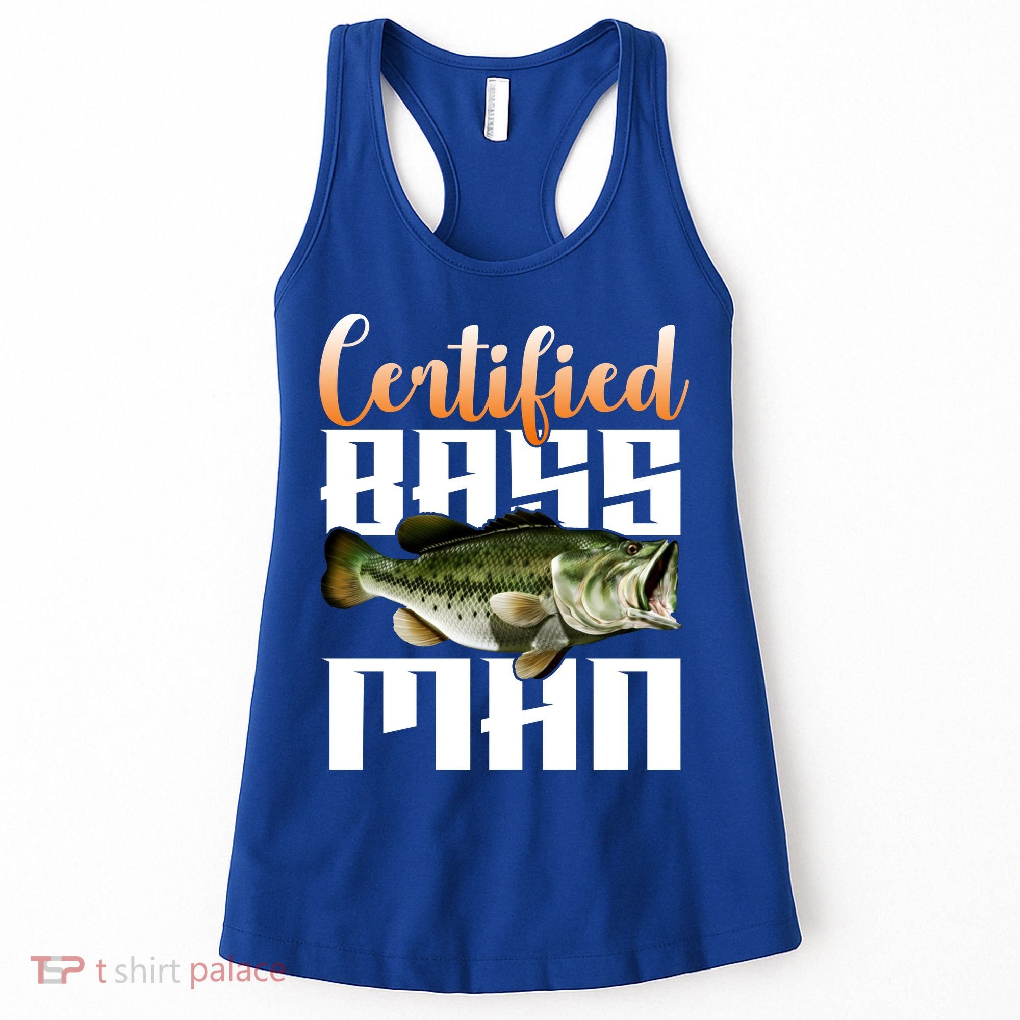 Certified Bass Man Fisherman Women's Tank Top