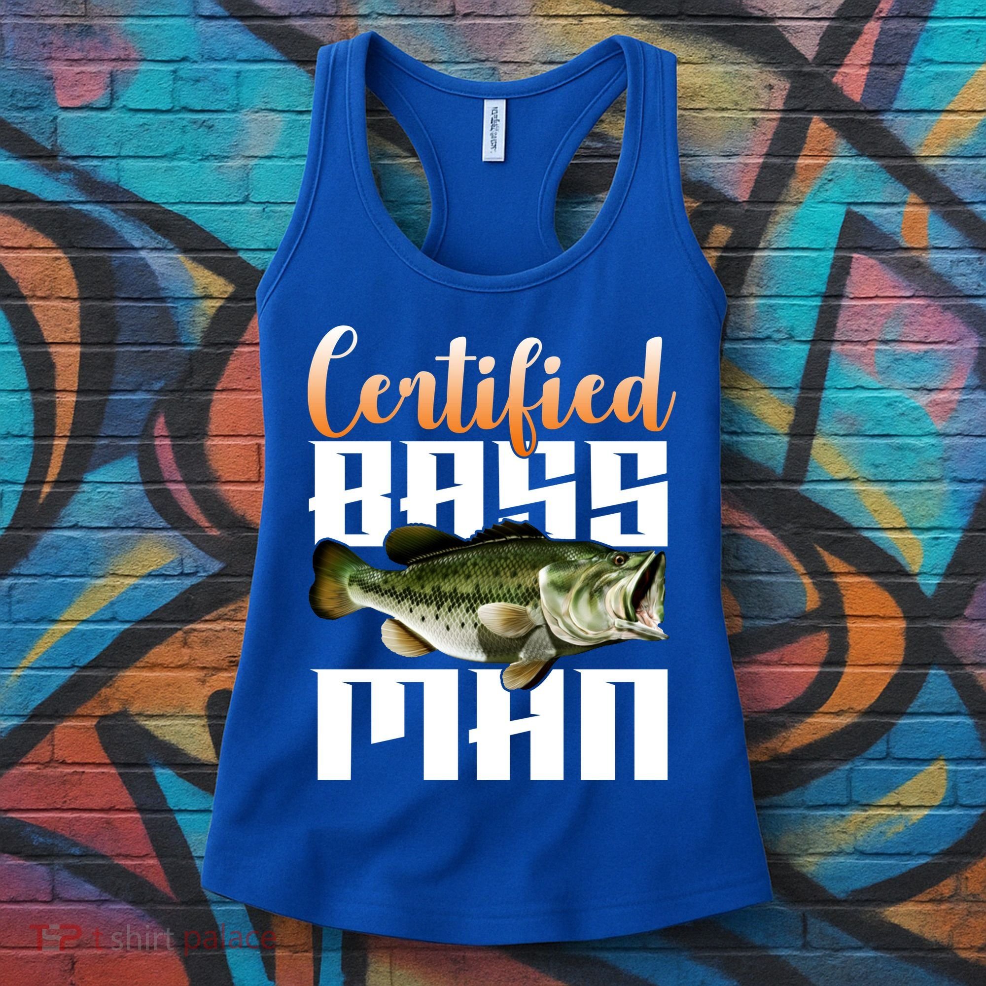 Certified Bass Man Fisherman Women's Tank Top