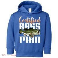 Certified Bass Man Fisherman Toddler Hoodie thumb 0