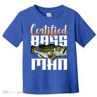 Certified Bass Man Fisherman Toddler T-Shirt thumb 0