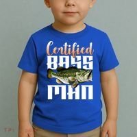 Certified Bass Man Fisherman Toddler T-Shirt thumb 2