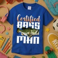 Certified Bass Man Fisherman Kids T-Shirt thumb 3