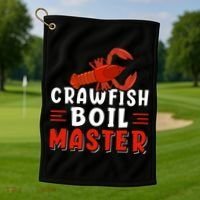 Crawfish Boil Master Golf Towel thumb 1