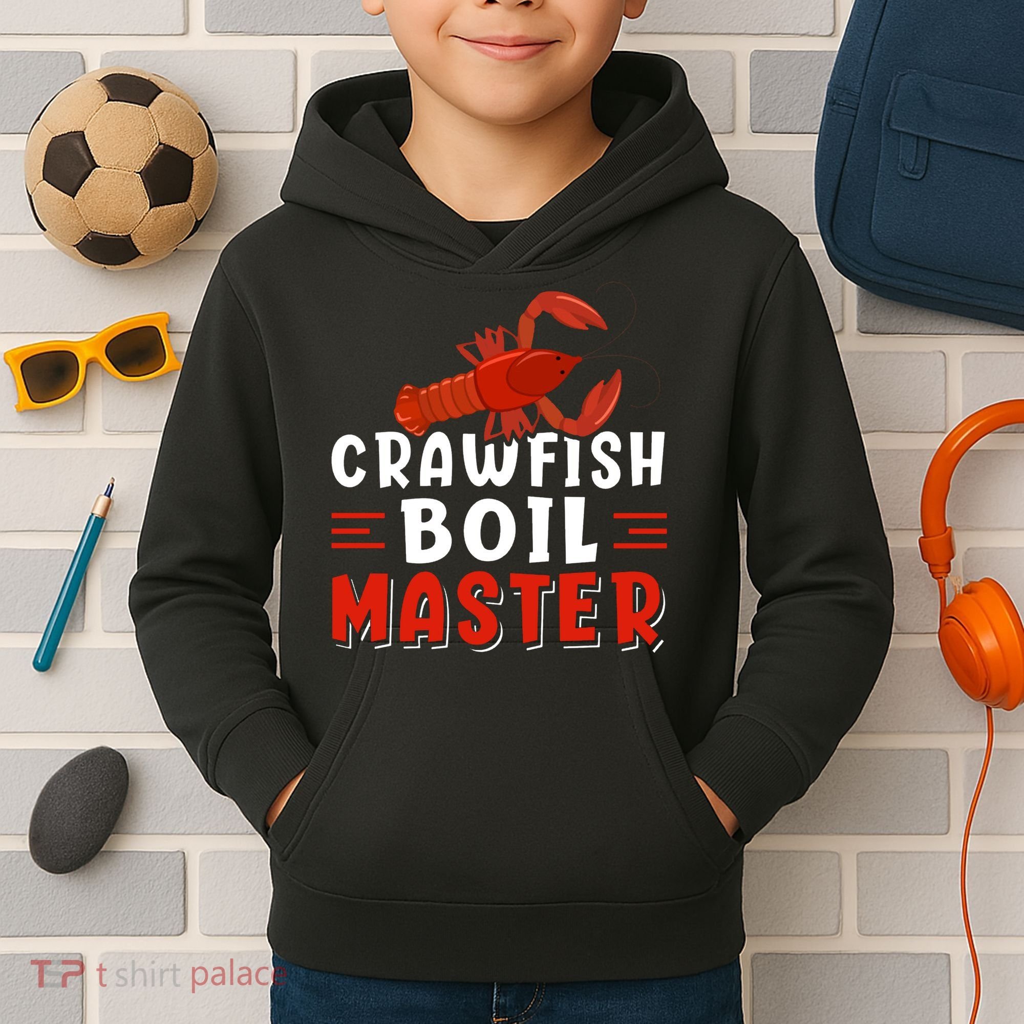 Crawfish Boil Master Kids Hoodie