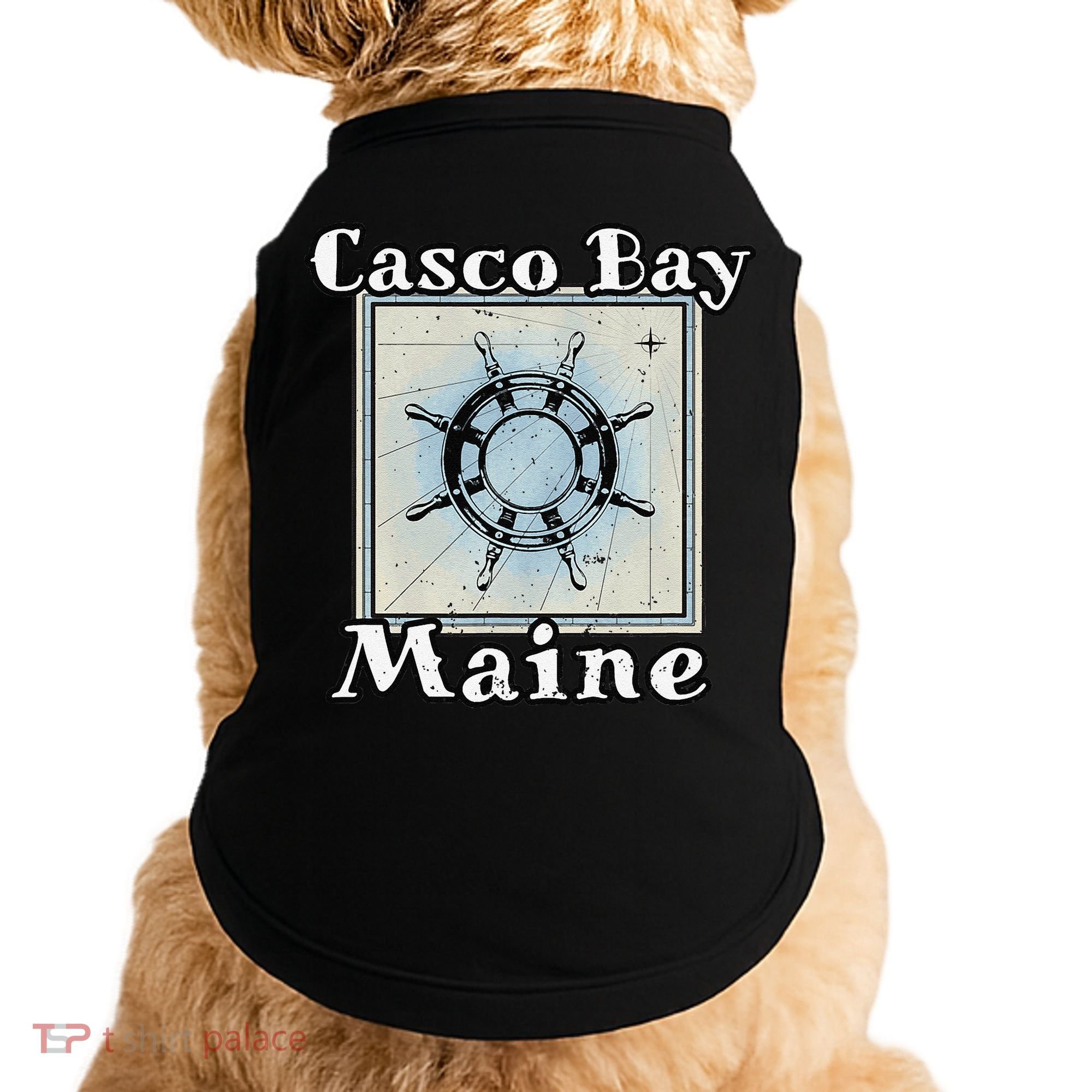 Casco Bay Maine Maritime Nautical History Ship Wheel Sailing Doggie Tank