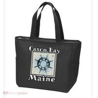 Casco Bay Maine Maritime Nautical History Ship Wheel Sailing Tote Bag thumb 3