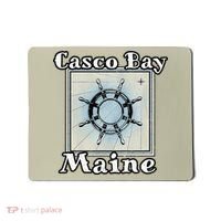 Casco Bay Maine Maritime Nautical History Ship Wheel Sailing Mousepad thumb 0