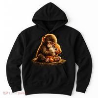 Cute Baby Monkey Punch Viral Zoo Japan Hoodie thumb 0