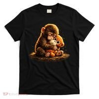 Cute Baby Monkey Punch Viral Zoo Japan T-Shirt thumb 0