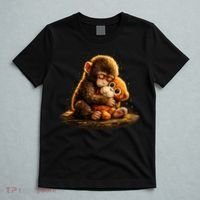 Cute Baby Monkey Punch Viral Zoo Japan T-Shirt thumb 5