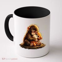 Cute Baby Monkey Punch Viral Zoo Japan Coffee Mug thumb 0