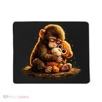 Cute Baby Monkey Punch Viral Zoo Japan Mousepad thumb 0
