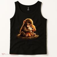 Cute Baby Monkey Punch Viral Zoo Japan Tank Top thumb 2