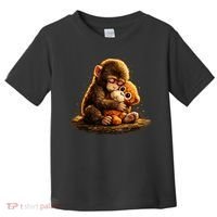 Cute Baby Monkey Punch Viral Zoo Japan Toddler T-Shirt thumb 0