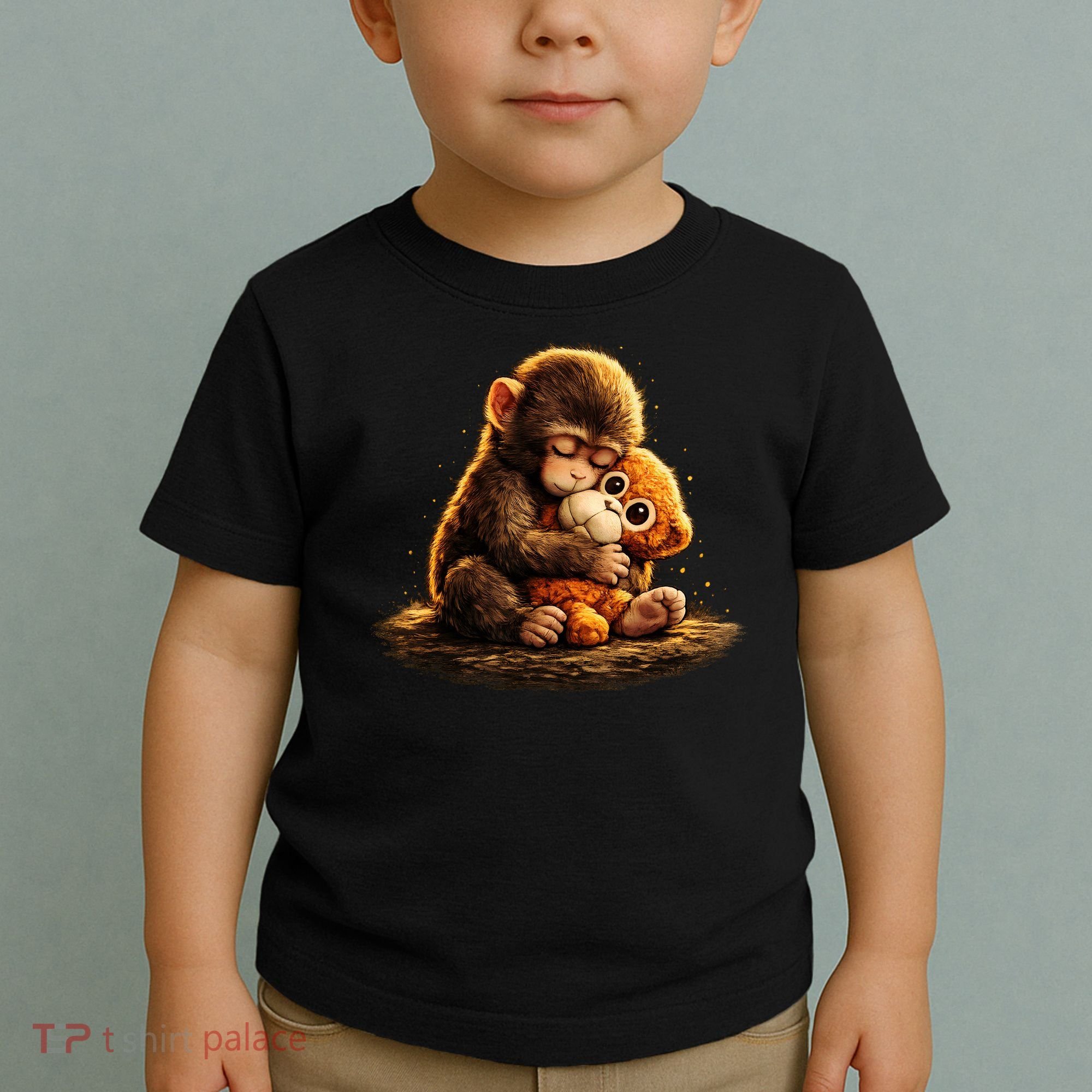 Cute Baby Monkey Punch Viral Zoo Japan Toddler T-Shirt
