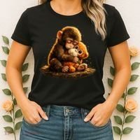 Cute Baby Monkey Punch Viral Zoo Japan Women's T-Shirt thumb 2
