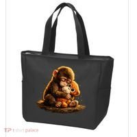 Cute Baby Monkey Punch Viral Zoo Japan Tote Bag thumb 3