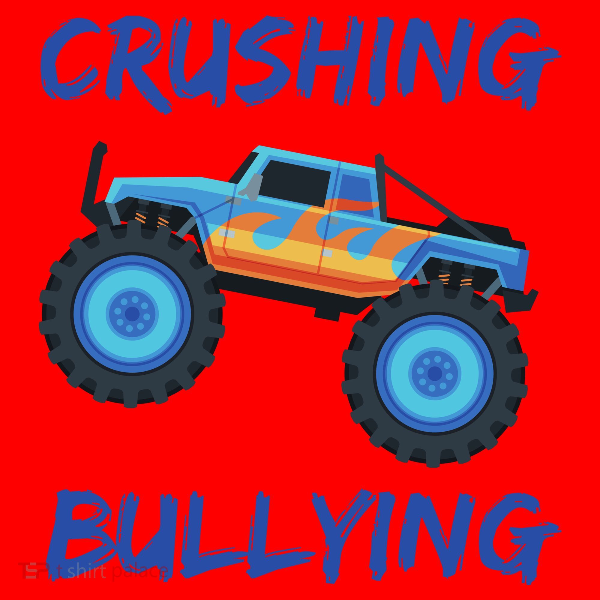 Crushing Bullying Monster Truck Anti Bully Santa Hat