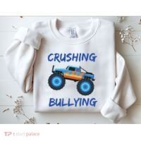 Crushing Bullying Monster Truck Anti Bully Sweatshirt thumb 2