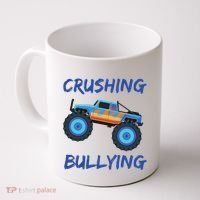 Crushing Bullying Monster Truck Anti Bully Coffee Mug thumb 0