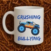 Crushing Bullying Monster Truck Anti Bully Coffee Mug thumb 2