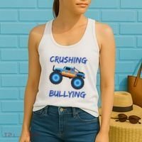 Crushing Bullying Monster Truck Anti Bully Women's Tank Top thumb 2