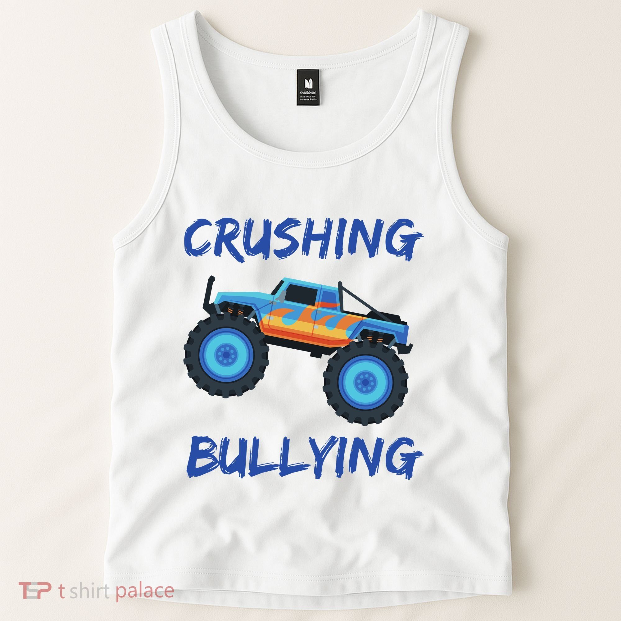 Crushing Bullying Monster Truck Anti Bully Tank Top