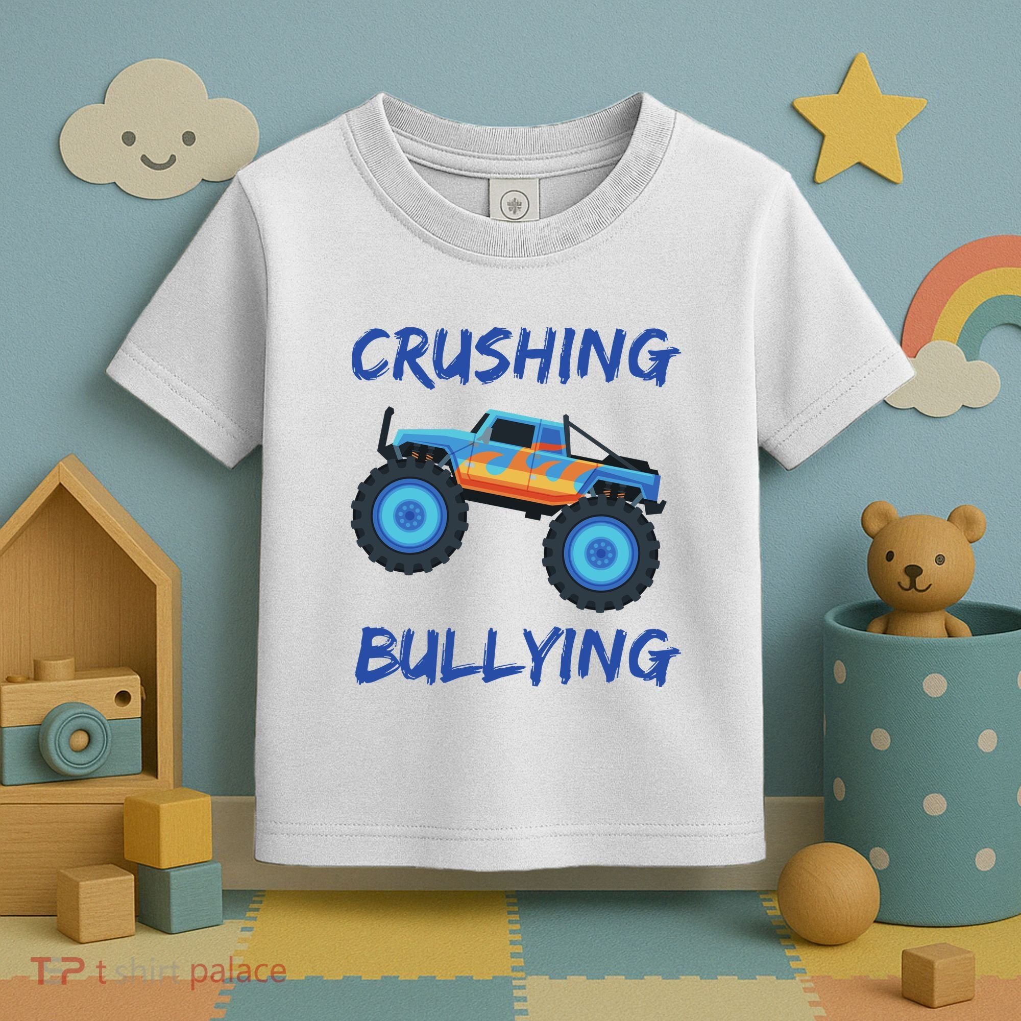 Crushing Bullying Monster Truck Anti Bully Toddler T-Shirt