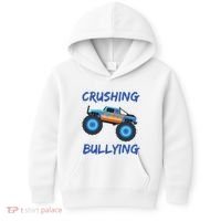 Crushing Bullying Monster Truck Anti Bully Kids Hoodie thumb 0