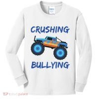 Crushing Bullying Monster Truck Anti Bully Kids Long Sleeve Shirt thumb 0