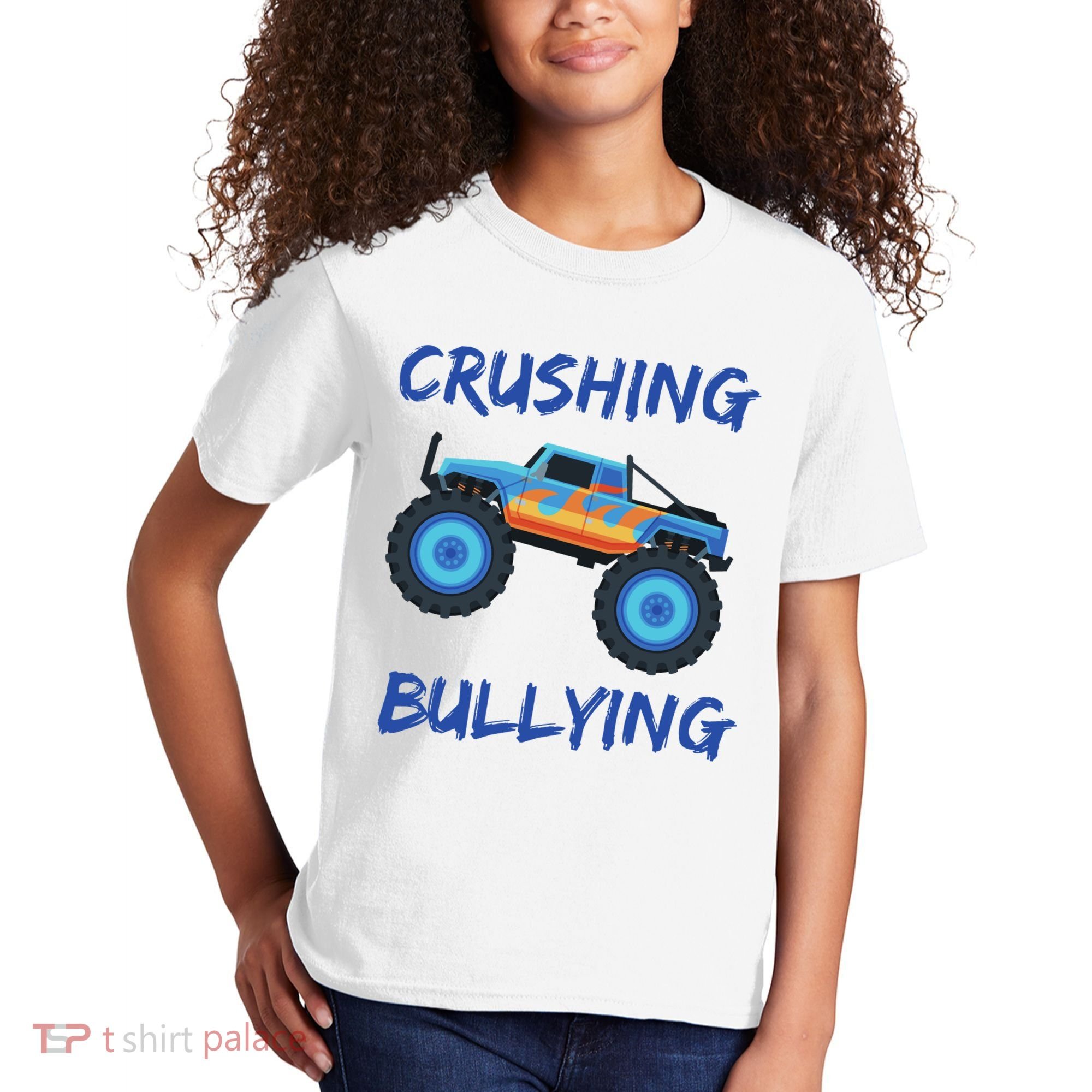Crushing Bullying Monster Truck Anti Bully Kids T-Shirt
