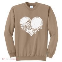 Cute Butterfly Monarchs Lovers Entomologist Women Love Sweatshirt thumb 0