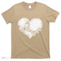 Cute Butterfly Monarchs Lovers Entomologist Women Love T-Shirt thumb 0