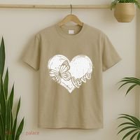 Cute Butterfly Monarchs Lovers Entomologist Women Love T-Shirt thumb 2