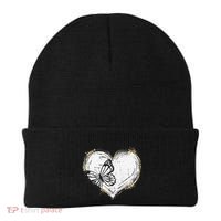 Cute Butterfly Monarchs Lovers Women Cutens Leopard Beanie thumb 0