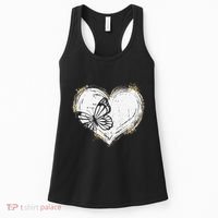 Cute Butterfly Monarchs Lovers Women Cutens Leopard Women's Tank Top thumb 0
