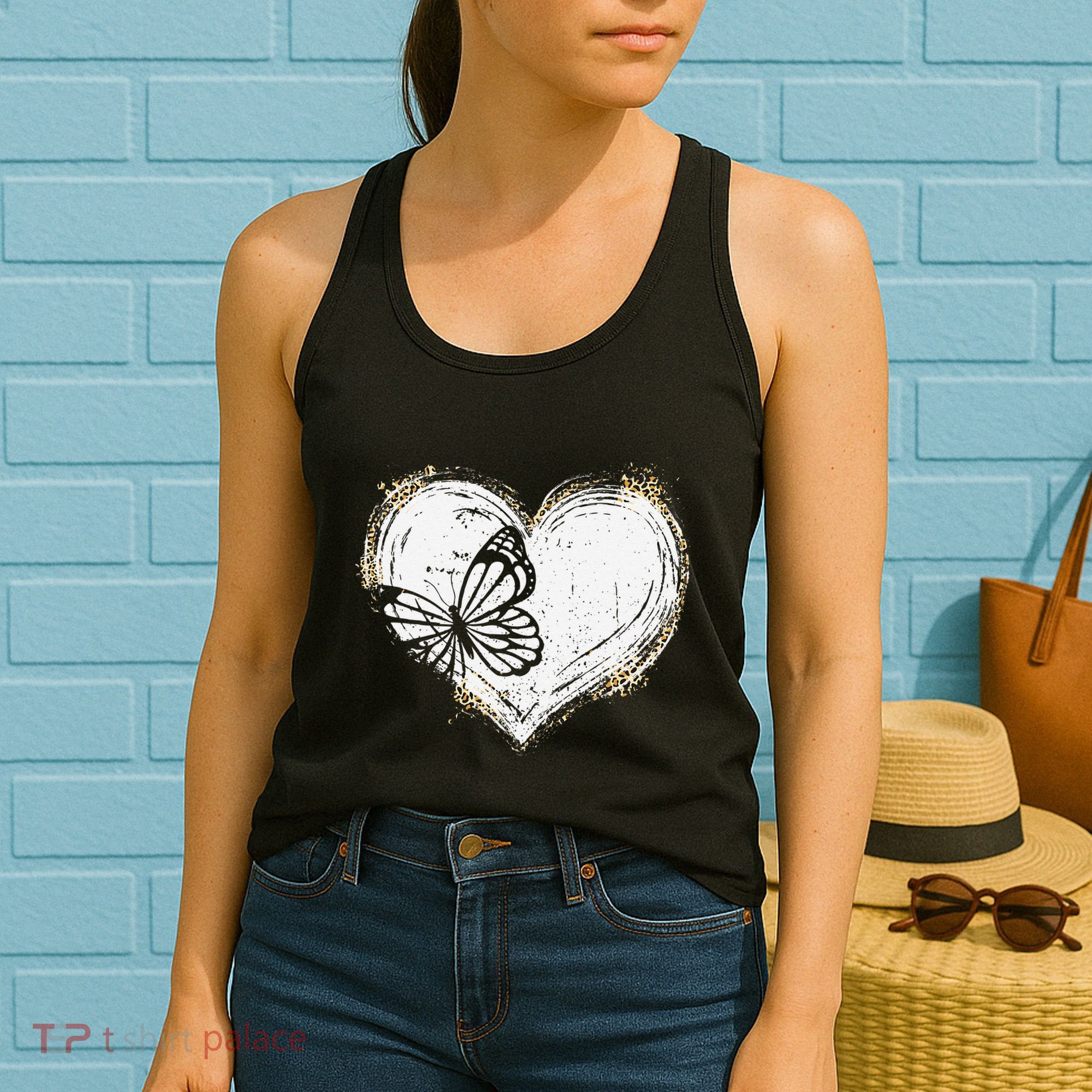 Cute Butterfly Monarchs Lovers Women Cutens Leopard Women's Tank Top