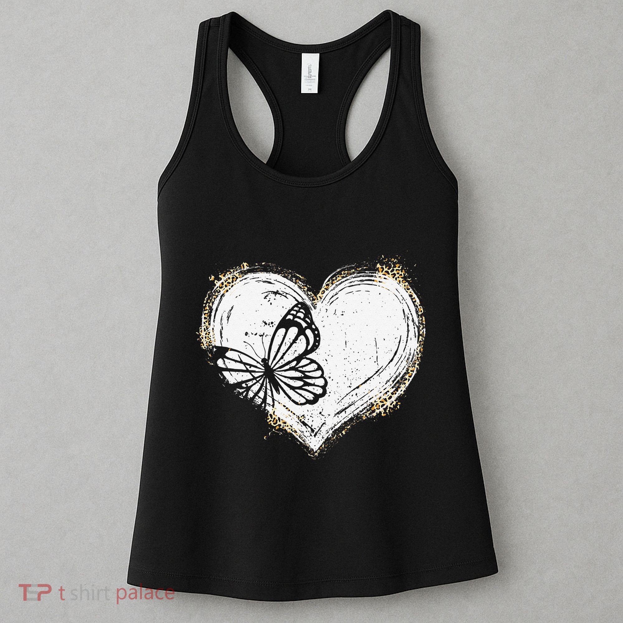 Cute Butterfly Monarchs Lovers Women Cutens Leopard Women's Tank Top
