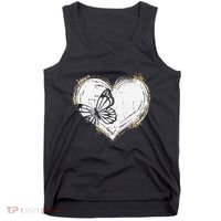 Cute Butterfly Monarchs Lovers Women Cutens Leopard Tank Top thumb 0