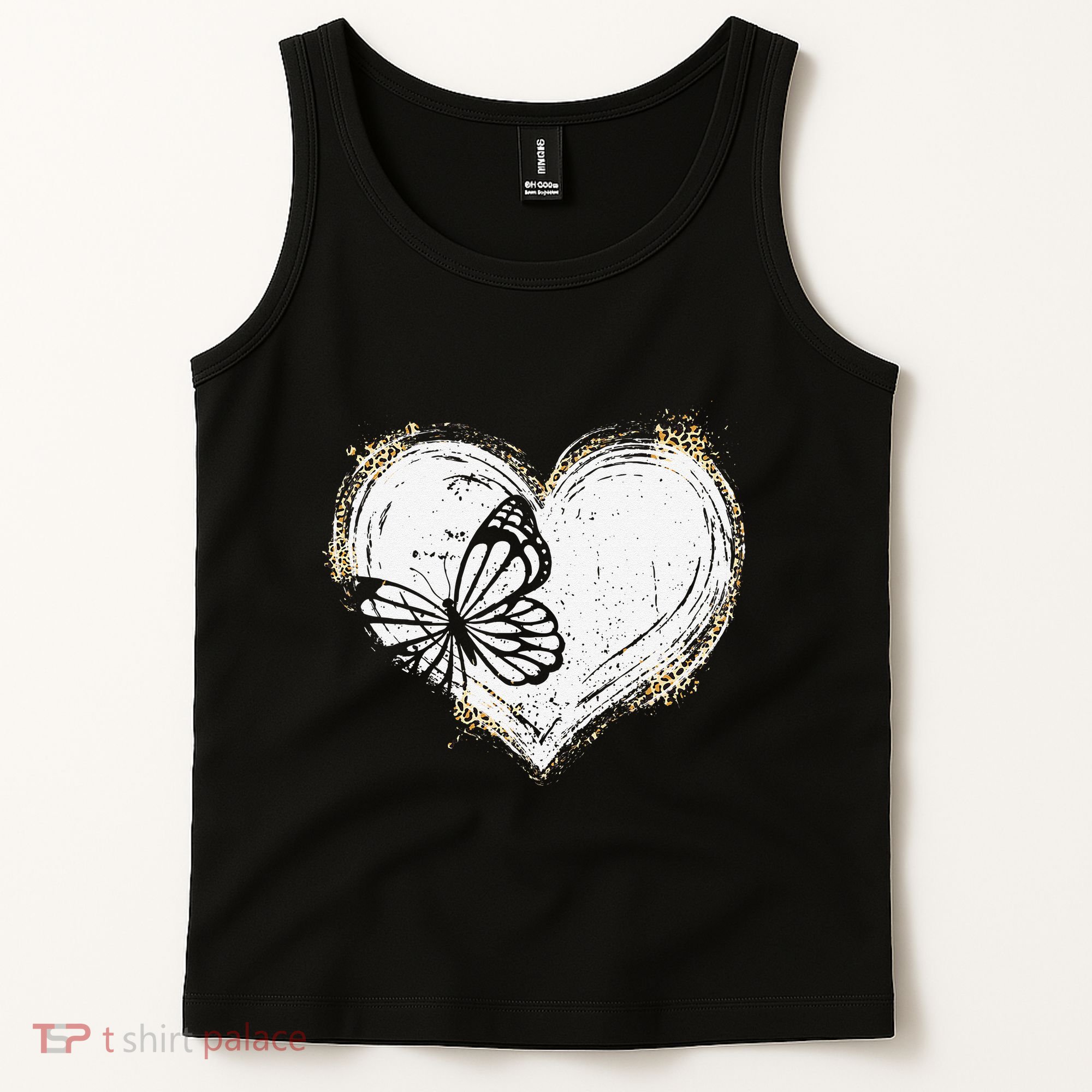 Cute Butterfly Monarchs Lovers Women Cutens Leopard Tank Top