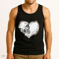 Cute Butterfly Monarchs Lovers Women Cutens Leopard Tank Top thumb 3