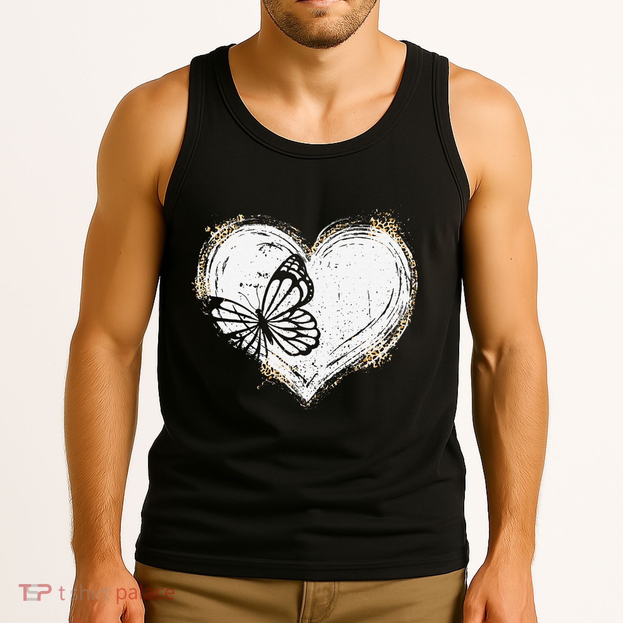 Cute Butterfly Monarchs Lovers Women Cutens Leopard Tank Top
