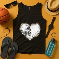 Cute Butterfly Monarchs Lovers Women Cutens Leopard Tank Top thumb 4
