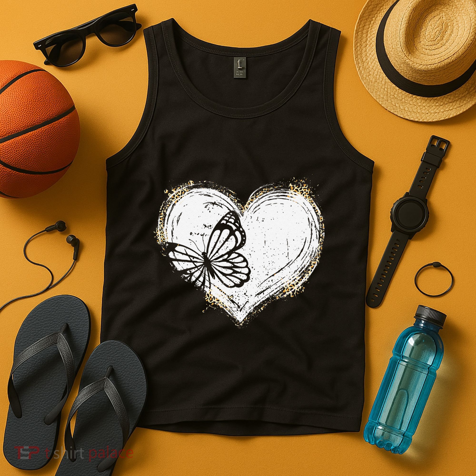 Cute Butterfly Monarchs Lovers Women Cutens Leopard Tank Top