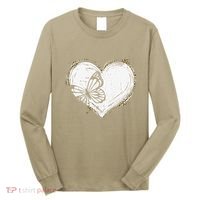Cute Butterfly Monarchs Lovers Women Cutens Leopard Long Sleeve Shirt thumb 0
