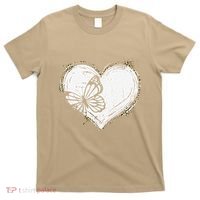 Cute Butterfly Monarchs Lovers Women Cutens Leopard T-Shirt thumb 0