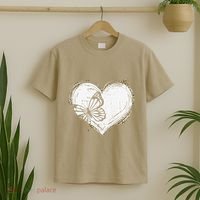 Cute Butterfly Monarchs Lovers Women Cutens Leopard T-Shirt thumb 2