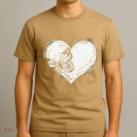Cute Butterfly Monarchs Lovers Women Cutens Leopard T-Shirt thumb 3