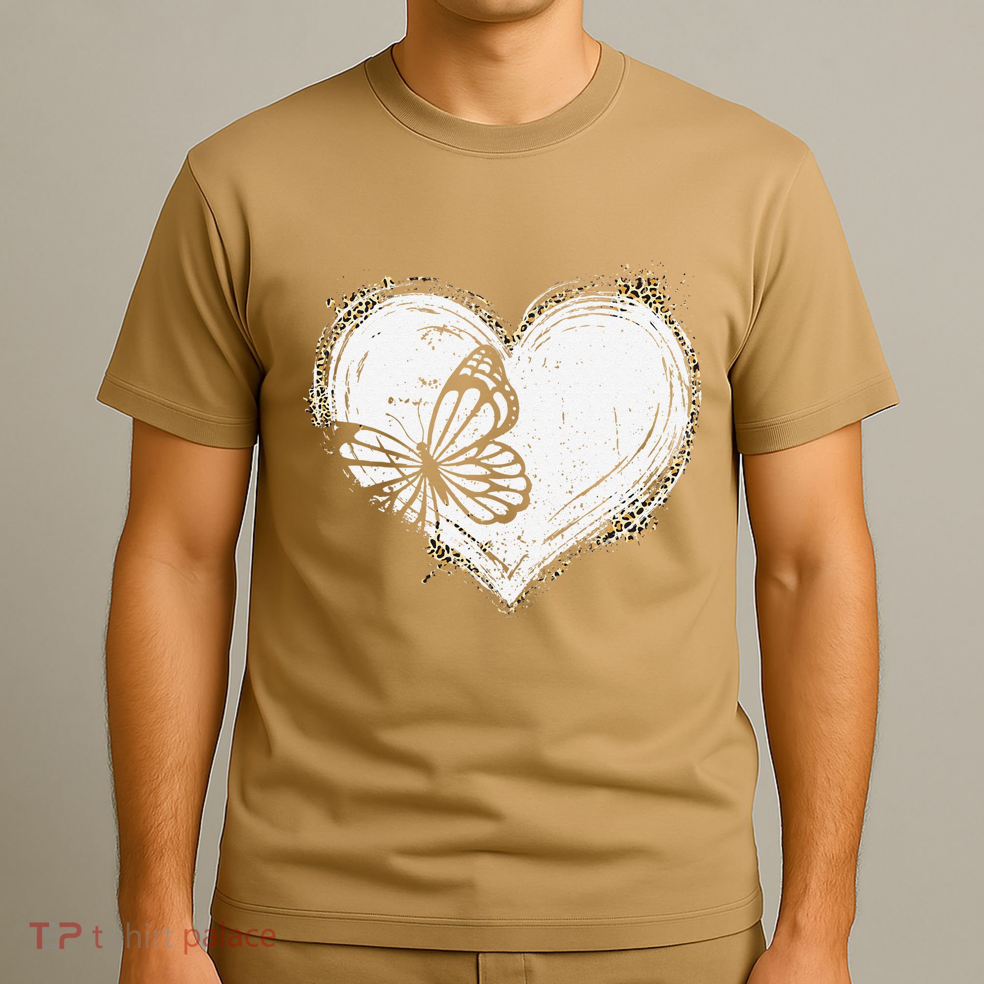 Cute Butterfly Monarchs Lovers Women Cutens Leopard T-Shirt